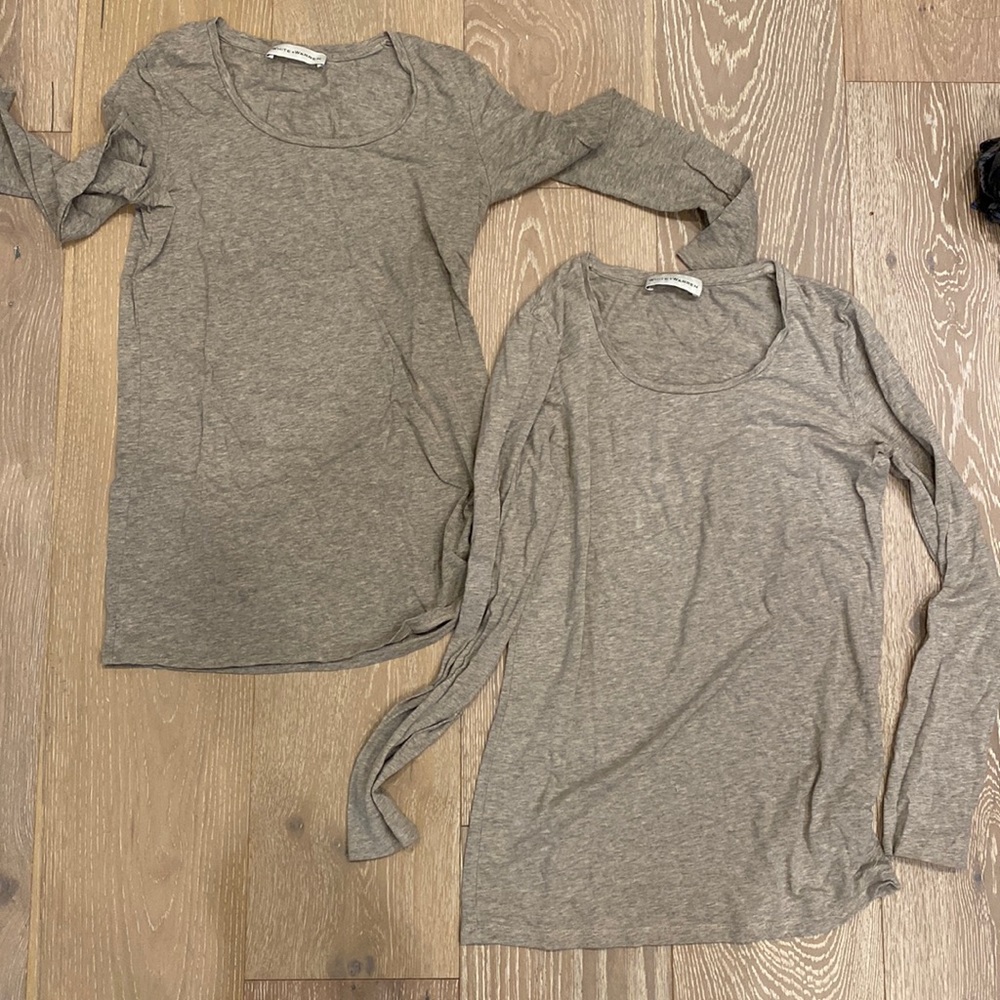White and Warren Neutral long sleeve top two